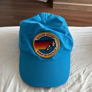 Aviator Nation Vibrant Blue Hat with Multicolor Patch